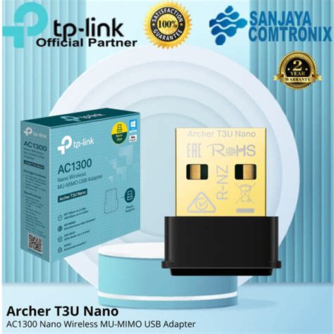 Jual TP LINK ARCHER T3U NANO AC1300 Nano Wireless MU MIMO USB Adapter