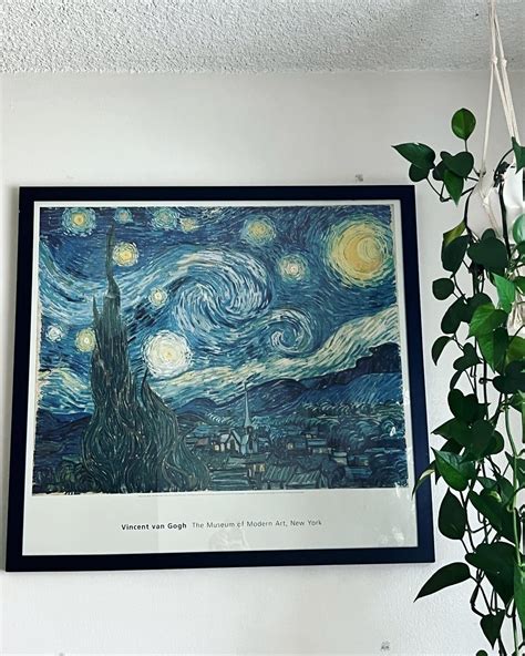 Starry Night Vincent Van Gogh Museum Modern Art New York 1996 Print