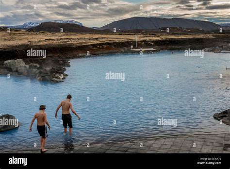 The Myvatn Nature Baths Myvatn Iceland Stock Photo Alamy