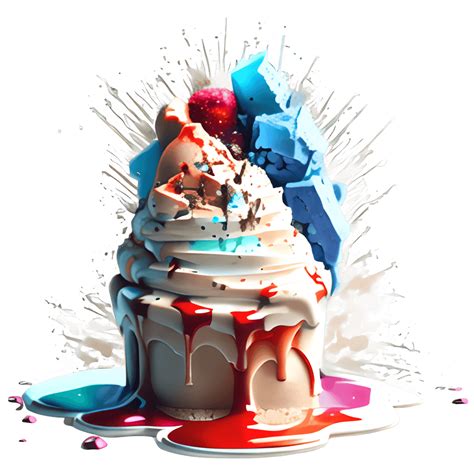 Vibrant Ice Cream Explosion Graphic Creative Fabrica