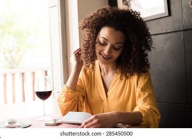 Woman Reading Book Coffee Shop Stock Photo 285450500 | Shutterstock