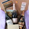 Cesta Regalo Gourmet 3 Botellas De Cava Brut Nature Ecológico Rosado