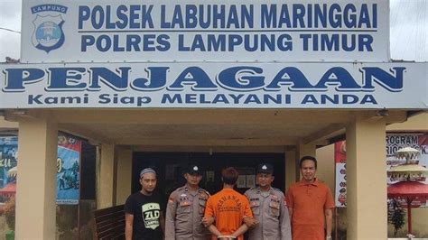 Polsek Labuhan Maringgai Polda Lampung Tangkap Pencuri Motor Di Gunung