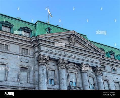 Beautiful View Of The Banco De La Nacion De Argentina Argentina Bank