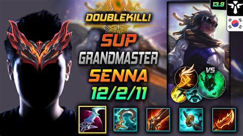 천상계 서폿 세나 템트리 룬 월식 기발 GrandMaster Senna Support vs Thresh 롤 KR 13 9