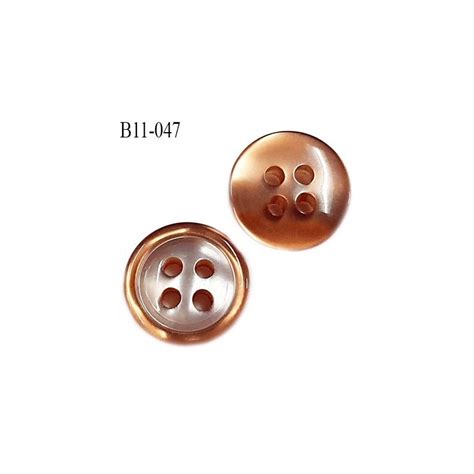 Bouton Mm Pvc Tr S Haut De Gamme Couleur Caramel Brillant Nacr