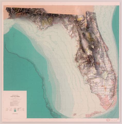 Florida 3d Rendered Map Topographic Map Map Grand Canyon Arizona