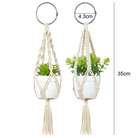 Macrame Plant Hanger Manden Bloempotten Houder Bal Grandado