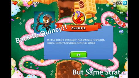 Bloons Td 6 Btd6 Chimps On Candy Falls Youtube