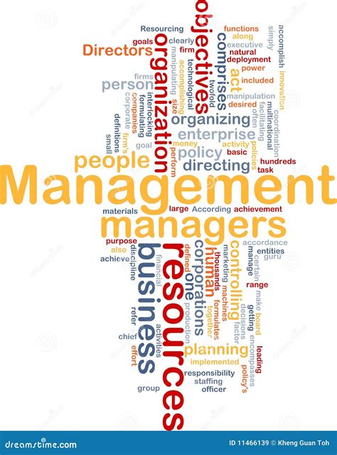 Management Word Cloud Stock Illustration Illustration Of Materials