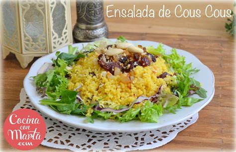 Ensalada De Cous Cous Cocinaconmarta