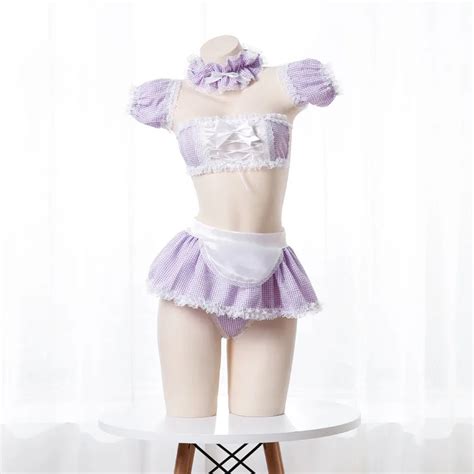 Conjunto De Lencer A Kawaii Para Mujer Uniforme Sexy Lencer A