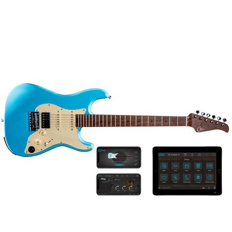 snapklikcom gtrs  intelligent guitar sonic blue electric guitar