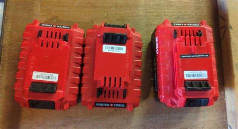 Porter Cable Lithium Battery Chargers 20v Qty 3 Mayo Auction And Realty