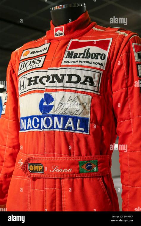 One Of Ayrton Senna S Driving Suits Showed During The Senna Forever