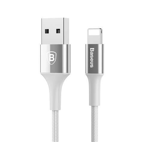 Cabo Usb Trançado Iphone 5 5c 5s 6 6s 7 Reforçado Baseus R 4500 Em