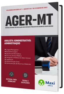 Apostila AGER MT 2023 Maxi Educa Maxi Educa