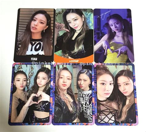 Itzy It Z Me Photocard Yuna Unit Album Po Benefits Poster