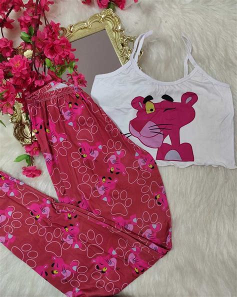 PIJAMA BLOGUERINHA ADULTO CALÇA CA PANTERA Império Lingerie
