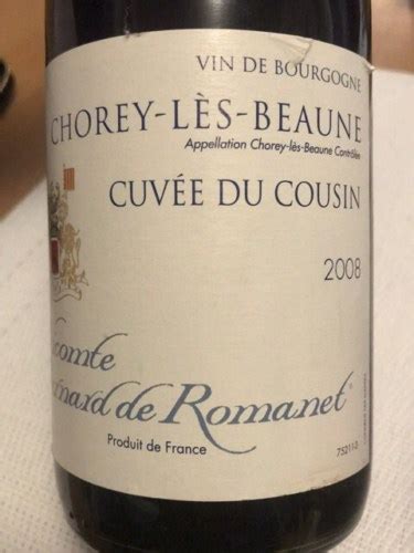 Vicomte Bernard De Romanet Chorey L S Beaune Cuv E Du Cousin Vivino Us