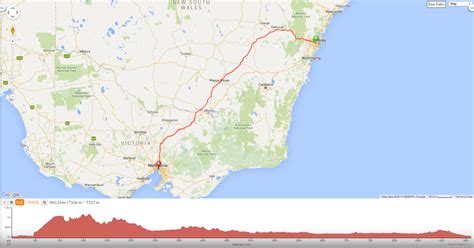 Sydney To Melbourne Map A Thousand Miles