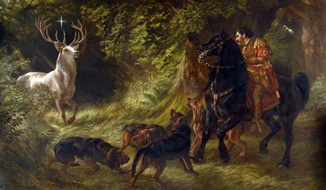 Samuel John Carter 1835 1892 Legend Of St Hubert Hunting Art Saint