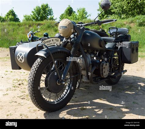 Soviet heavy motorcycle with sidecar Dnepr K750 Stock Photo - Alamy