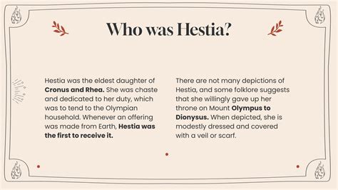 Ancient Greek Goddess Hestia Presentation