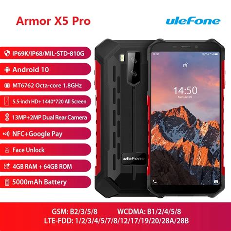 Ulefone Armor X Pro Hd Rugged Smartphone Gb Gb Android