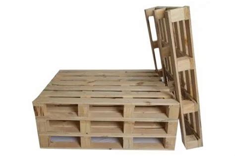 Rectangular Brown Four Way Pine Wood Pallet Capacity 1 5 Ton At Rs