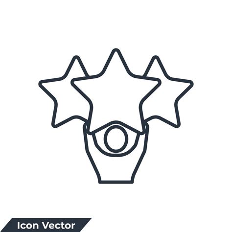 Man And A Star Icon Logo Vector Illustration Excellence Symbol