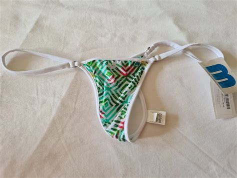 New Wicked Weasel Microminimus Tropical Prism Pick A Print Bikini Bottom M