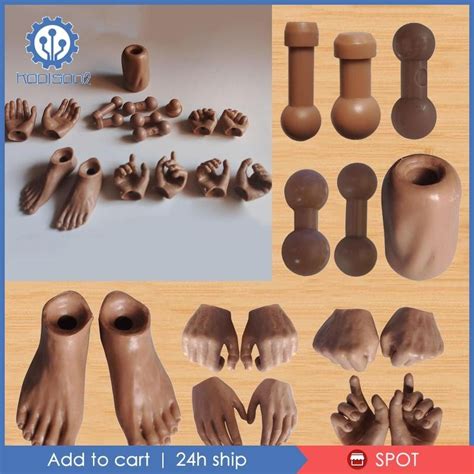Koolsoo Inch Nude Male Female Scale Action Figure Body Different Hand Type Pair