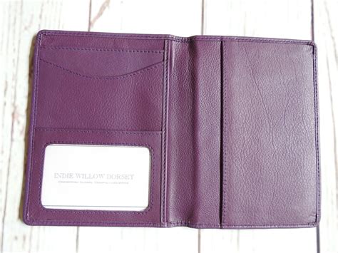 Purple Leather Passport Holder Purple Passport Cover Purple Etsy