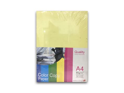 Unique Color Copy S24 80gsm A4 Yellow Office Basics