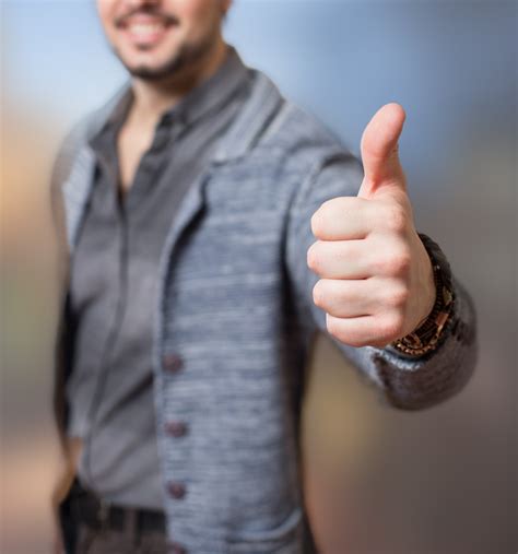 Thumbs Up Success Approval Yes Boy Free Image From Needpix