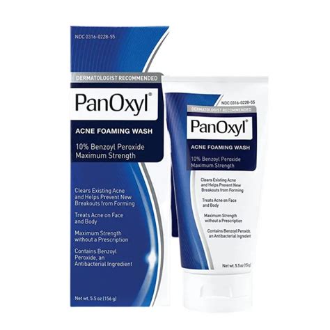 Original Panoxyl Acne Foaming Wash Benzoyl Peroxide 10 Maximum