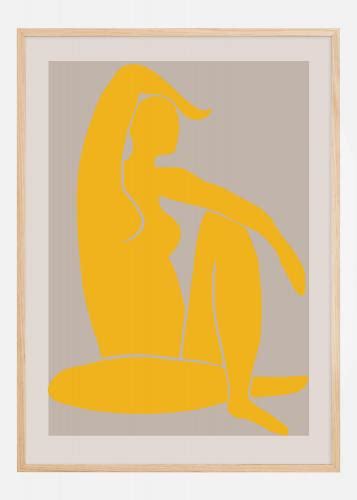 Buy Yellow Figure Poster Here BGAFRAMES EU