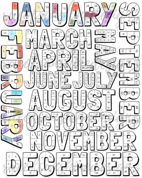 Habit Tracker Printable Yearly Habit Tracker Habit Tracker Goal