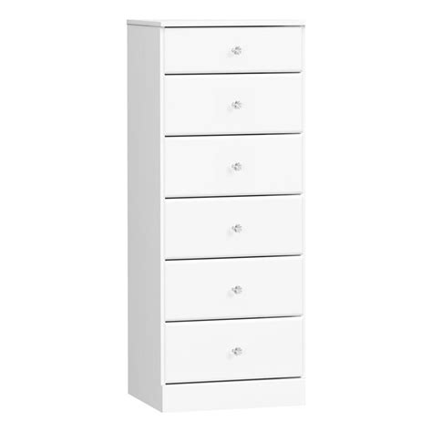 Prepac Astrid In Drawer Engineered Wood Lingerie Chest In