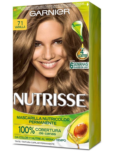 Tinte De Cabello Nutrisse Color Vainilla 71 Cubre Canas Garnier México