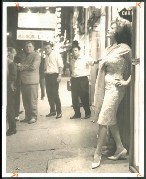 Blaze Starr Takes A Look At The Block On Baltimore Straat 1964