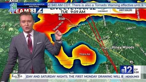 Jacob Lanier CBM May 4th 2021 Tornado Coverage WJTV 12 News YouTube