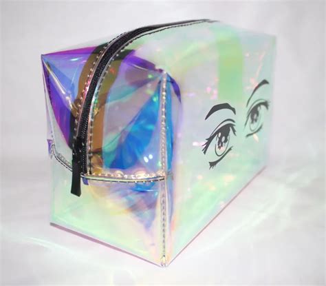 Cheap Price Tpu Summer Holographic Cosmetic Bag Iridescent Glitter