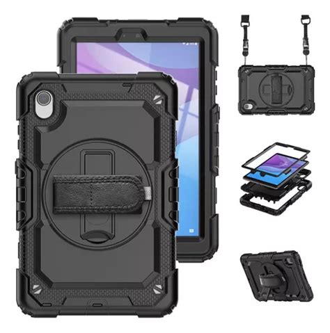 Funda Negra Con Correa Y Función Atril Para Lenovo Tab Hd M8 Cuotas