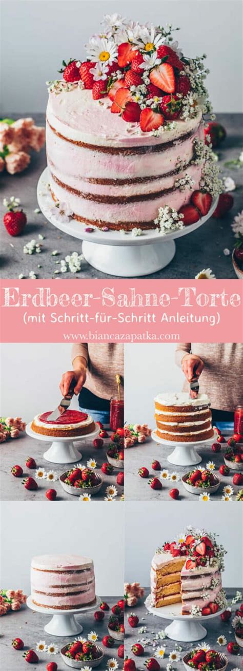 Erdbeer Sahne Torte Mit Baileys Bianca Zapatka Rezepte