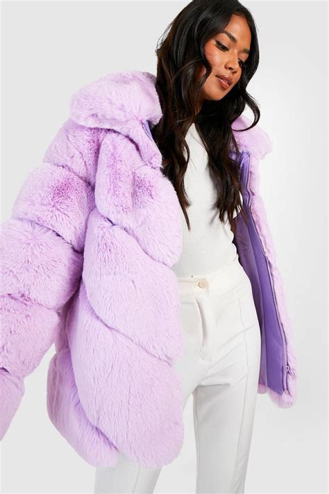 Luxe Faux Fur Coat Boohoo Uk