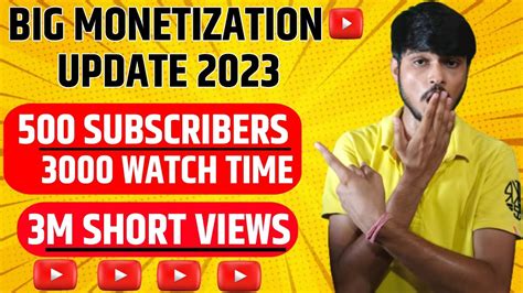 Very Big Youtube Monetization Update Subscribers