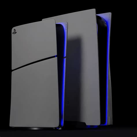 Ps5 Slim 3d Model And Ps5 Fat 3d Model Size Comparison R Playstation