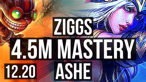 ZIGGS Heimerdinger Vs ASHE Blitzcrank ADC 4 5M Mastery 5 0 2